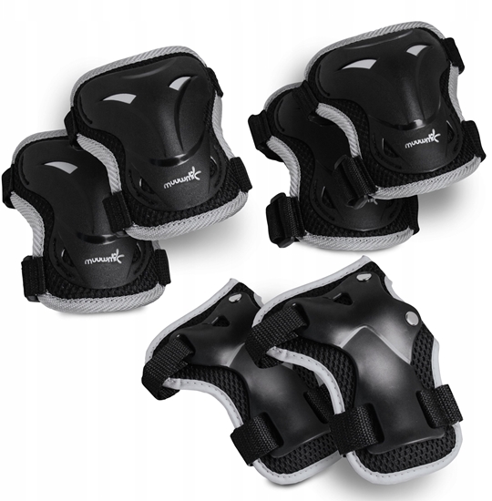 Picture of Sale! Muuwmi Elbow and knee protector set M size black AU 273