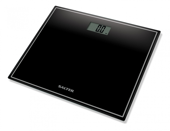 Picture of Salter 9207 BK3R Compact Glass Electronic Bathroom Scale - Black 5010777143355