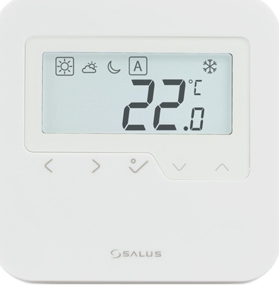 Picture of Salus Bezprzewodowy, natynkowy, cyfrowy regulator temperatury sieci ZigBee - dobowy, 2xAA, biay