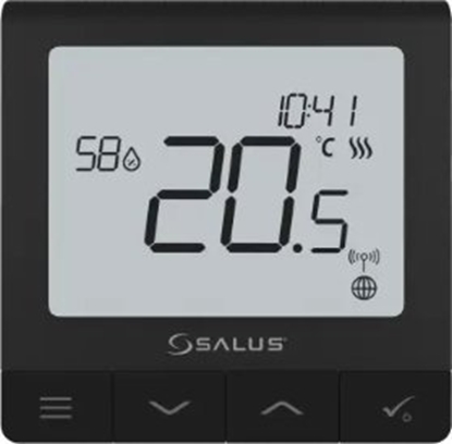 Picture of Salus Salus przewodowy, podtynkowy regulator temperatury SQ610B Quantum, 230 V, czarny