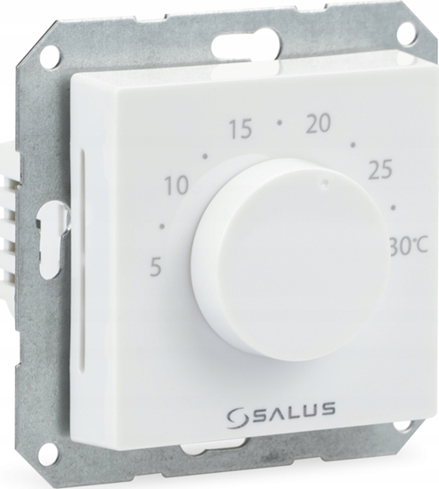 Picture of Salus Salus przewodowy, podtynkowy, elektroniczny regulator temperatury - dobowy 230V, biay, monta do ramki 55x55 BTR230