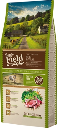 Attēls no Sams Field Adult Medium Beef & Veal 13 kg