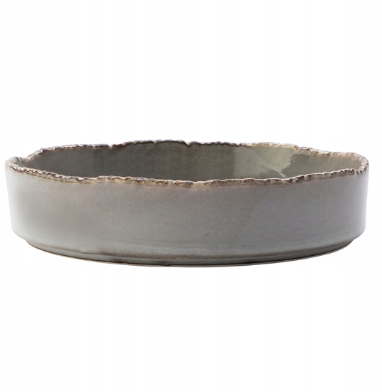 Picture of SAMTO Talerz okrgy paski 20,5 cm szary