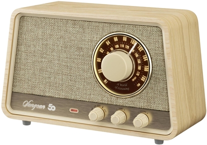 Picture of Sangean WR-101 table radio, Bluetooth, light oak