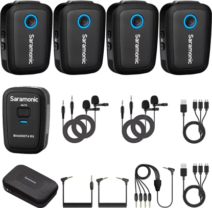 Picture of SARAMONIC Blink500 T4 MIKROFONY BEZPRZEWODOWE KRAWATOWE DO APARATU KAMER