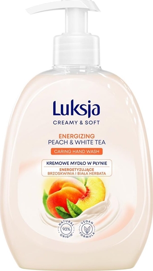 Picture of Sarantis Luksja Creamy & Soft Energizujce Kremowe Mydo w pynie Brzoskwinia i Biaa Herbata 500ml
