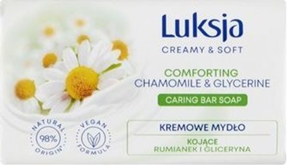 Picture of Sarantis Luksja Creamy & Soft Kojce Kremowe Mydo w kostce Rumianek & Gliceryna 90g
