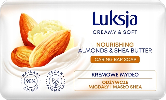 Picture of Sarantis Luksja Creamy & Soft Odywcze Kremowe Mydo w kostce Migday & Maso Shea 90g