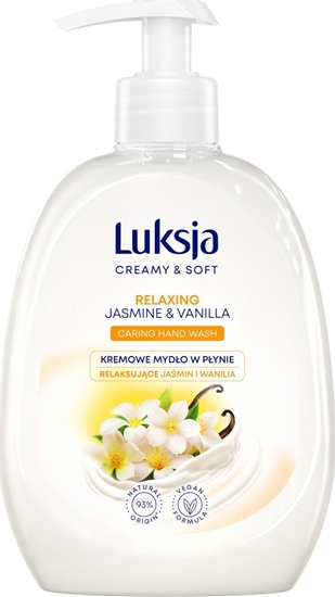 Picture of Sarantis Luksja Creamy & Soft Relaksujce Kremowe Mydo w pynie Jamin i Wanilia 500ml