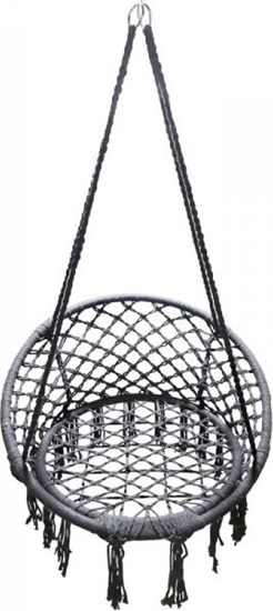 Picture of Saska Garden Hamak bocianie gniazdo fotel wiszcy 80x60cm szary