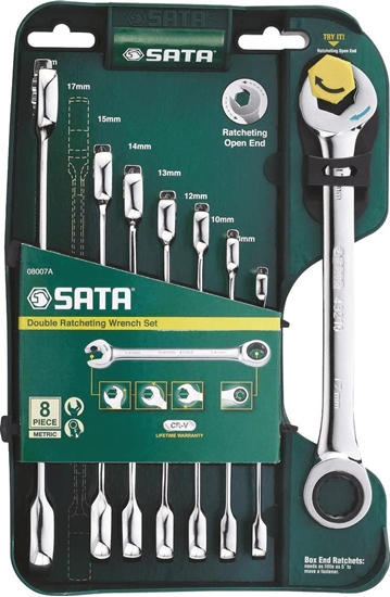 Picture of SATA KLUCZE PASKO-OCZKOWE 8szt.Z PODWÓJN GRZECHOTK ST08007ASJ