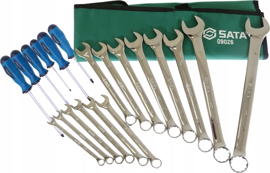 Изображение SATA SATA KLUCZE PASKO-OCZKOWE 14szt. SASZETKA