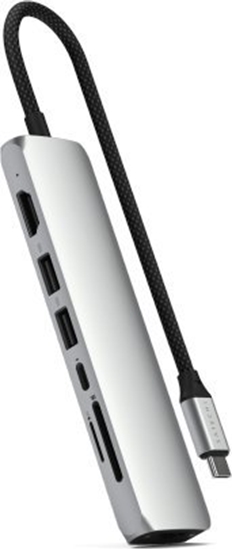 Picture of Satechi ST-P7SS huby i koncentratory USB Type-C 10000 Mbit/s Srebrny