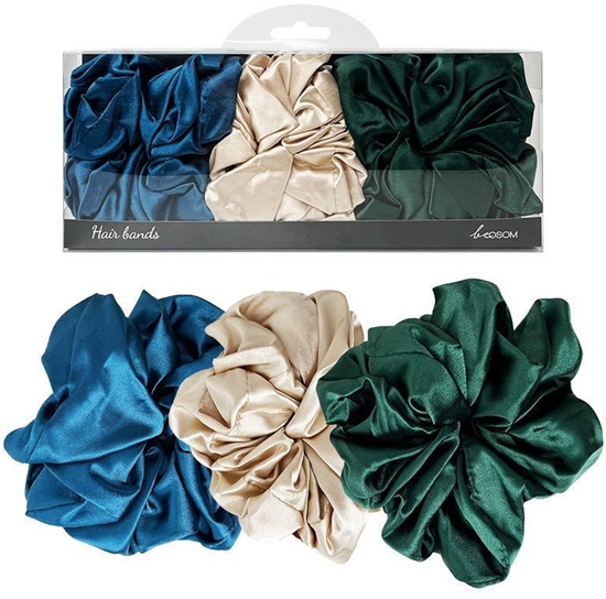 Picture of Satino gumyts plaukams Be Osom Satin Scrunchie BEOSOMHBAND, 3 vnt.