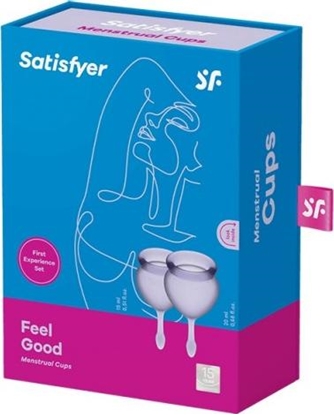 Изображение Satisfyer SATISFYER_SET Feel Good Mentrual zestaw kubeczków menstruacyjnych 15ml + 20ml Light Lila