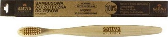 Picture of Sattva Bamboo Brush szczoteczka do zbów z wosia bambusowego Soft
