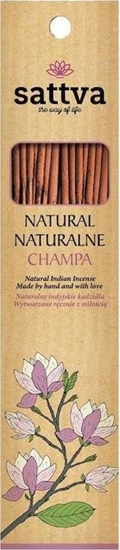 Picture of Sattva Natural Indian Incense naturalne indyjskie kadzideko Champa 15szt