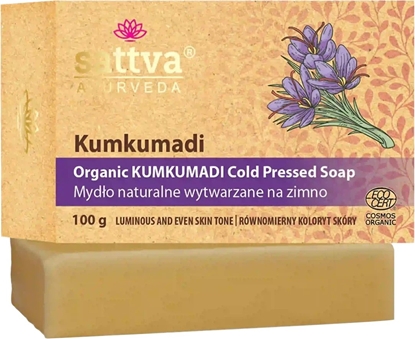 Изображение SATTVA_Organiczne mydo wytwarzane na zimno Kumkumadi 100g