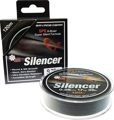 Attēls no Savage Gear HD8 Silencer Braid 120m 0.40mm 80lbs 36,3kg Green (55297)