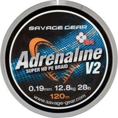 Attēls no Savage Gear Plecionka HD4 Adrenaline V2 120m 0.22mm 15kg Grey (54831)