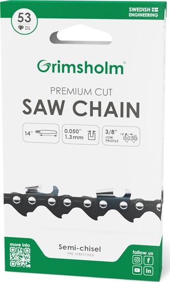 Picture of McCulloch SAW CHAIN PREMIUM 53 DL 3/8 .050/1.3MM