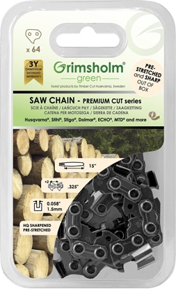 Attēls no SAW CHAIN PREMIUM 64 DL .325 .058/1.5MM