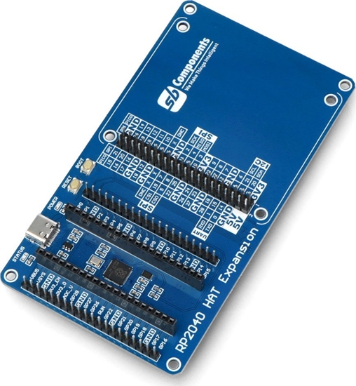 Picture of SB Components RP2040 HAT Expansion - ekspander wyprowadze Raspberry Pi - Pi HAT oraz Pico HAT - SB Components SKU24766}