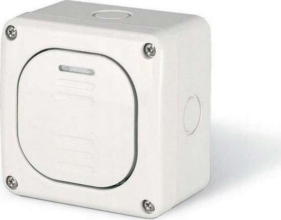 Picture of Scame cznik schodowy pojedynczy natynkowy Protecta IP66 hermetyczny 10A Scame 137.5211 szary