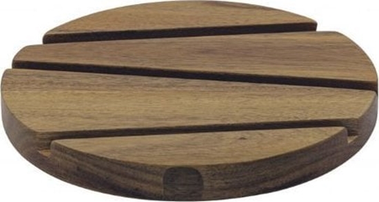 Изображение Scandinavian Home Bordskåner grafisk HOME - Ø: 20cm x H: 2cm - Akacie - Træ