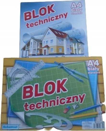 Picture of SCHEMAT Blok techniczny A4/10K biay (10szt)