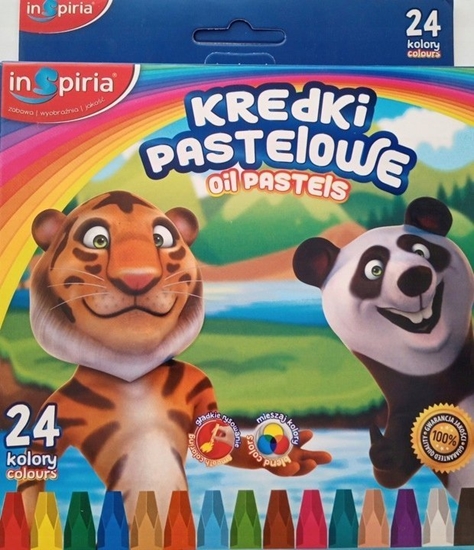 Picture of SCHEMAT Kredki pastelowe 24 kolory