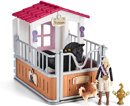 Attēls no Schleich Horse Club horse box with Tori & Princess  play figure