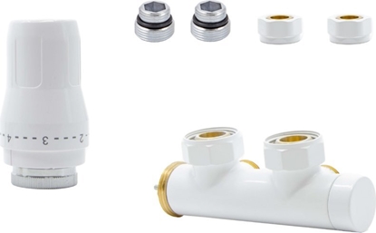 Attēls no Schlosser ZESTAW DUO-PLEX 3/4xM22x1.5 LEWY, PRAWY NYPLE, G. NA ZASILANIU, Z CU - BIAY