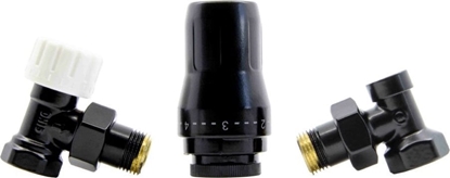Attēls no Schlosser ZESTAW TERMOSTATYCZNY STANDARD 1/2GZ x 1/2GW KTOWY - CZARNY MAT