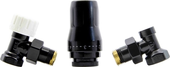 Picture of Schlosser ZESTAW TERMOSTATYCZNY STANDARD 1/2GZ x 1/2GW KTOWY - CZARNY MAT