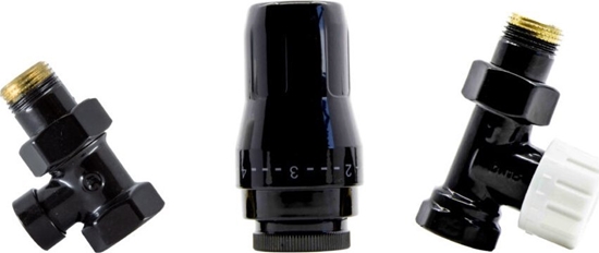 Изображение Schlosser ZESTAW TERMOSTATYCZNY STANDARD 1/2GZ x 1/2GW PROSTY - CZARNY