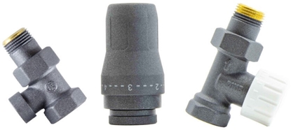 Attēls no Schlosser ZESTAW TERMOSTATYCZNY STANDARD 1/2GZ x 1/2GW PROSTY - GRAPHITE