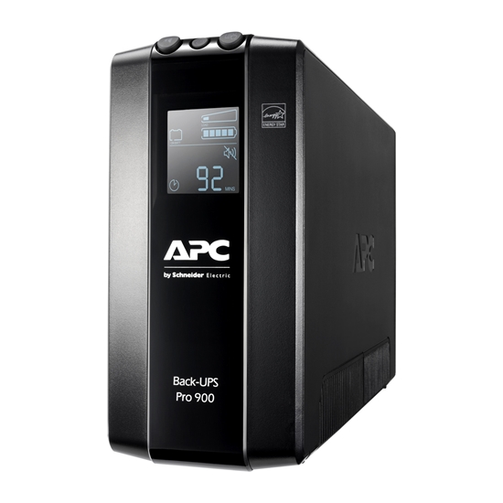 Изображение Schneider Electric APC Back-UPS Pro, 900VA/540W, Tower, 230V, 6x IEC C13 outlets, AVR, LCD, User Replaceable Battery, Black |
