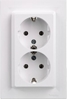 Picture of Schneider Electric Asfora Gniazdo podwójne z/u SCHUKO 2P+Z biae (diy) EPH9901121