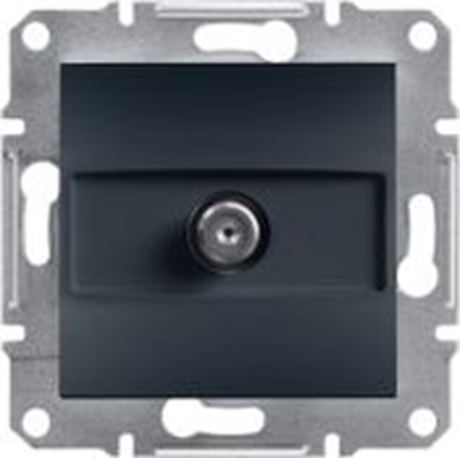 Attēls no Schneider Electric Gniazdo SAT kocowe Asfora bez ramki antracyt (EPH3700171)