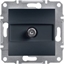 Attēls no Schneider Electric Gniazdo SAT kocowe Asfora bez ramki antracyt (EPH3700171)