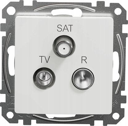 Picture of Schneider Electric Sedna Design, Gniazdo R/TV/SAT kocowe (4dB), biae