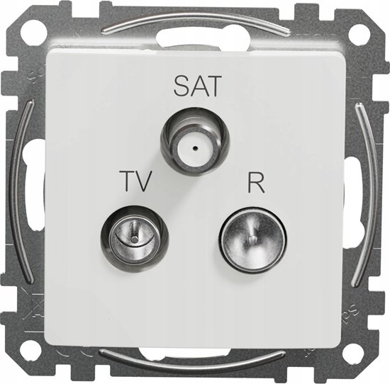 Picture of Schneider Electric Sedna Design, Gniazdo R/TV/SAT kocowe (4dB), biae