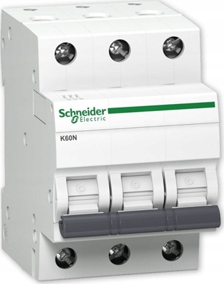 Attēls no Schneider Electric Wycznik nadprdowy 3P C 63A 6kA AC K60N-C63-3 A9K02363