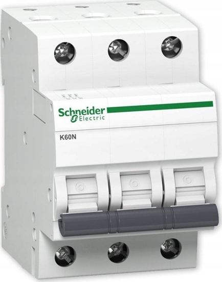 Picture of Schneider Electric Wycznik nadprdowy 3P C 63A 6kA AC K60N-C63-3 A9K02363