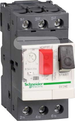 Attēls no Schneider Electric Wycznik silnikowy 3P 0.75kW 1.6-2.5A PL (GV2ME07AP)