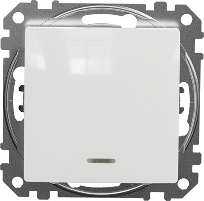 Picture of SCHNEIDERE cznik krzyowy Schneider Sedna Design SDD111107L z podwietleniem biay Design & Elements