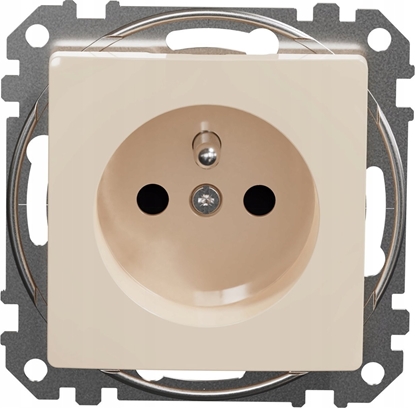 Picture of SCHNEIDERE Gniazdo pojedyncze z uziemieniem Schneider Sedna Design SDD112011 z przesonami beowe Design & Elements