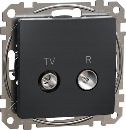 Picture of SCHNEIDERE Gniazdo R/TV Schneider Sedna Design SDD114471R kocowe 4dB czarny antracyt Design & Elements