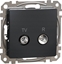 Picture of SCHNEIDERE Gniazdo R/TV Schneider Sedna Design SDD114471R kocowe 4dB czarny antracyt Design & Elements